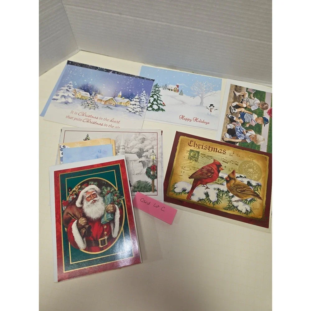 Lot‎ C Christmas Holiday Fall Greeting Cards